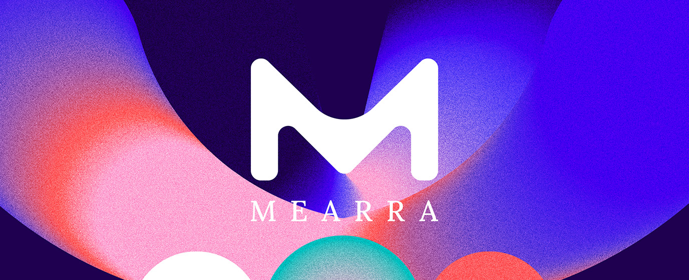 Artistic gradient portrait representing digital transformation