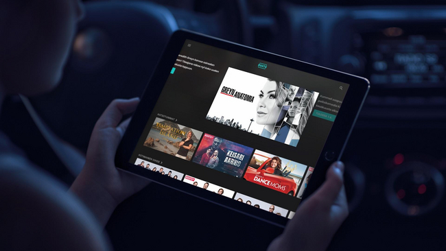 Ruutu streaming service open on a tablet