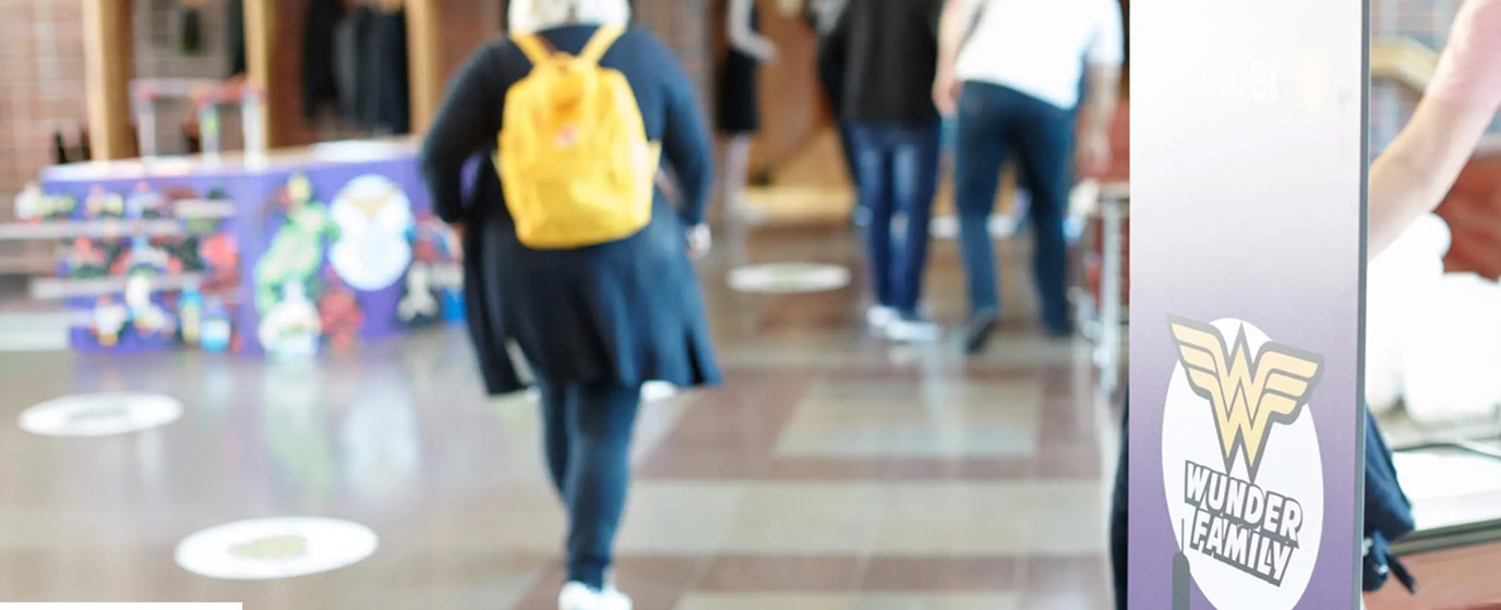 People walking around in an event