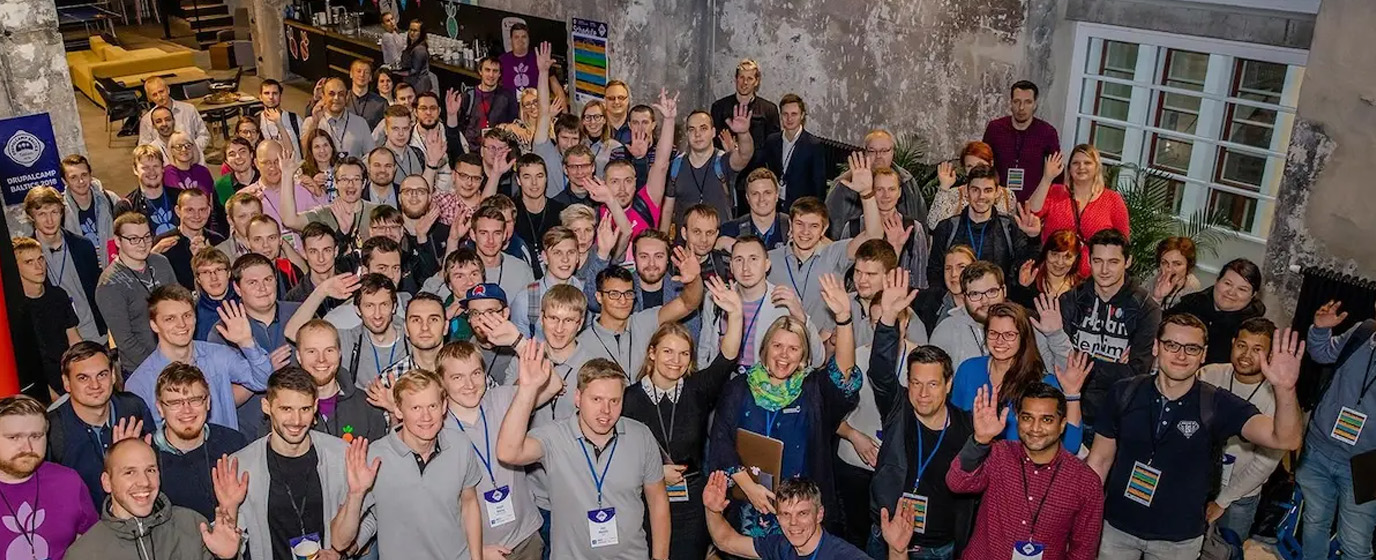 Group photo of Drupal developers