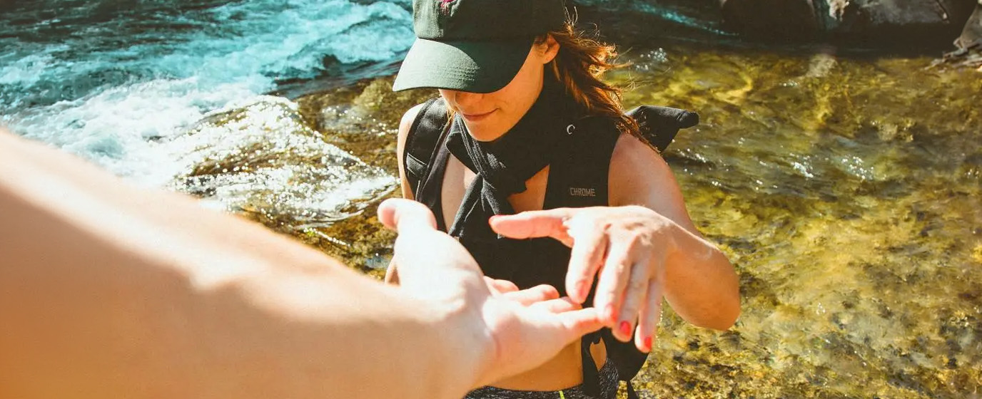 Hand is reaching out to help