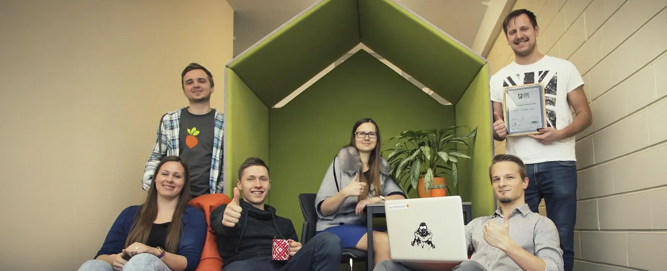 Six interns at Valmiera office