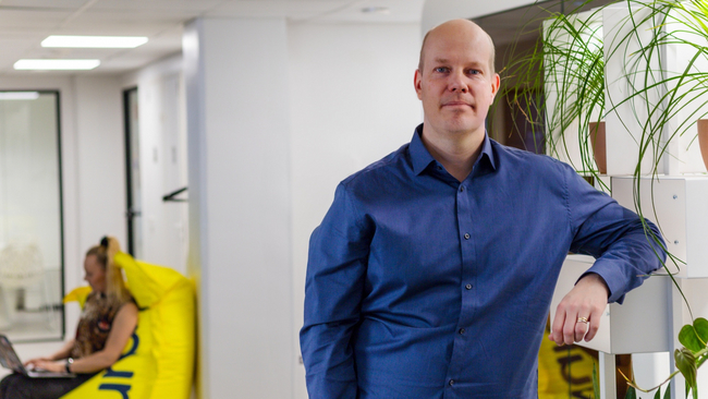 Mearra's CEO Petri Lehmus at Helsinki Office