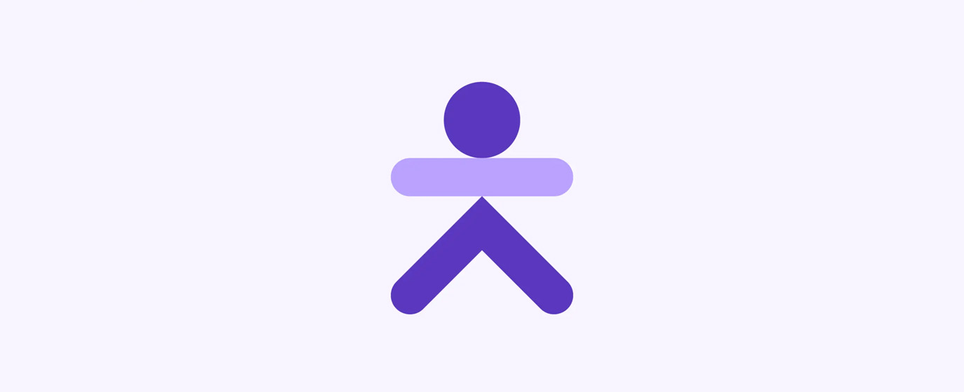 Accessibility icon on light background